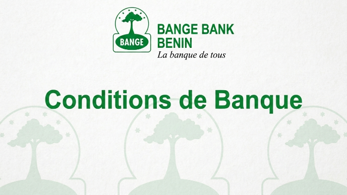 Conditions de Banque Personnes Morales